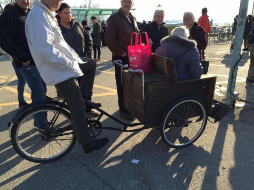 Spotted on Toronto Island - renovations to this old ice cream cart make this one of the "coolest" (smiley face) mobility devices I've seen in awhile!